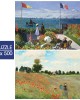 2x500 ΚΟΜΜΑΤΙΑ MONET'S ART: GARDEN AT SAINTE ADRESSE, 1867 - POPPY FIELD NEAR ARGENTUEIL, 1873