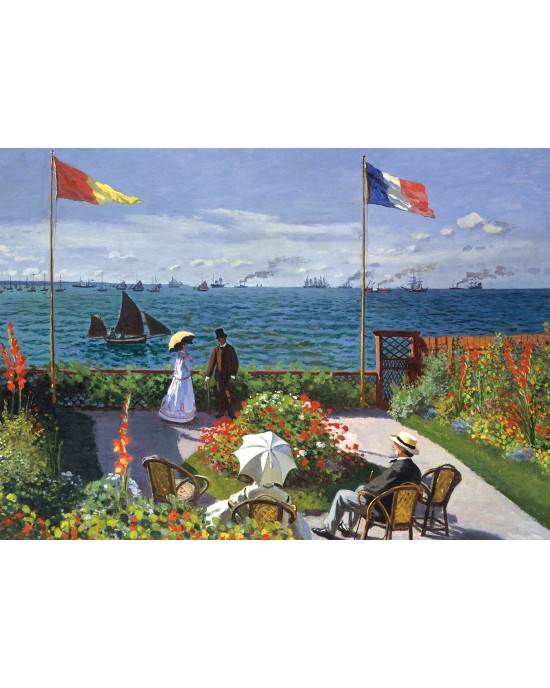 2x500 ΚΟΜΜΑΤΙΑ MONET'S ART: GARDEN AT SAINTE ADRESSE, 1867 - POPPY FIELD NEAR ARGENTUEIL, 1873
