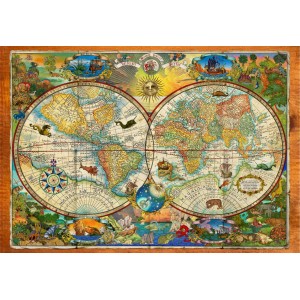1000 κομμάτια CREATURES OF THE EARTH MAP