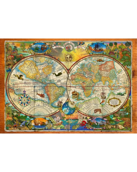 1000 κομμάτια CREATURES OF THE EARTH MAP
