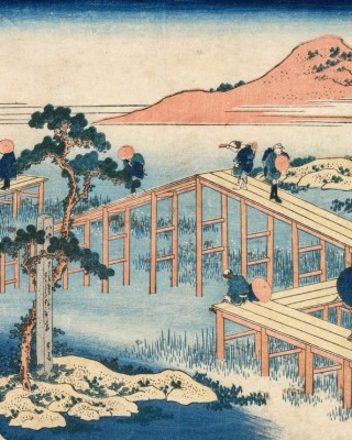 1000 κομμάτια HOKUSAI - AN ANCIENT PICTURE OF THE EIGHT PART BRIDGE IN MIKAWA PROVINCE