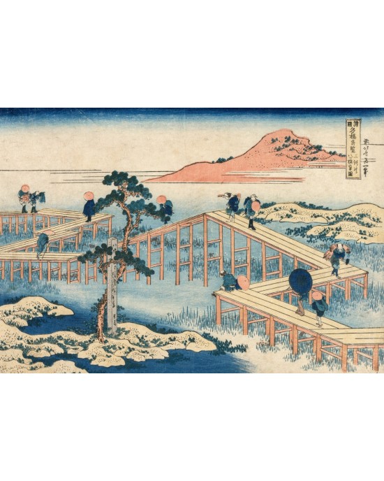 1000 κομμάτια HOKUSAI - AN ANCIENT PICTURE OF THE EIGHT PART BRIDGE IN MIKAWA PROVINCE