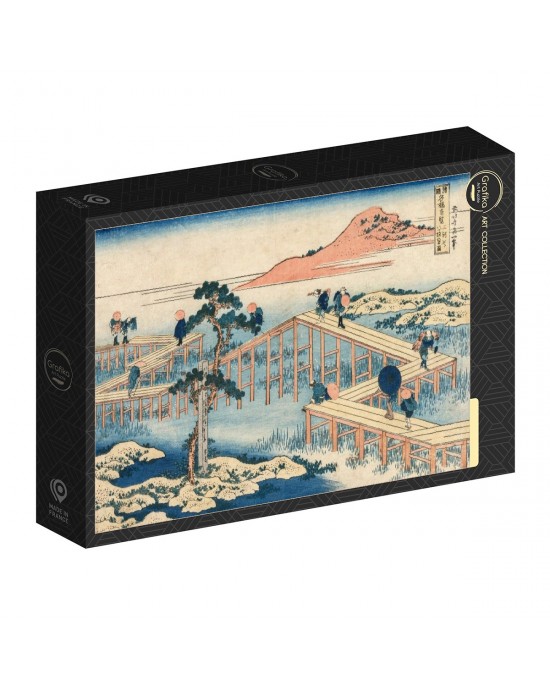 1000 κομμάτια HOKUSAI - AN ANCIENT PICTURE OF THE EIGHT PART BRIDGE IN MIKAWA PROVINCE