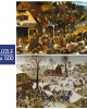 2x500 ΚΟΜΜΑΤΙΑ THE ART OF PETER BRUEGHEL: FLEMISH PROVERBS - THE ENUMERATION OF BETHLEHEM