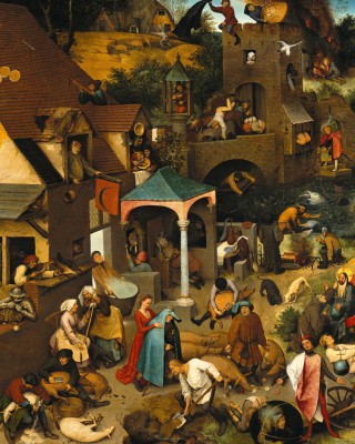 2x500 ΚΟΜΜΑΤΙΑ THE ART OF PETER BRUEGHEL: FLEMISH PROVERBS - THE ENUMERATION OF BETHLEHEM
