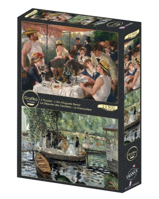 2x500 ΚΟΜΜΑΤΙΑ THE ART OF AUGUSTE RENOIR: LUNCHEON OF THE BOATING PARTY - LA GRENOUILLERE 