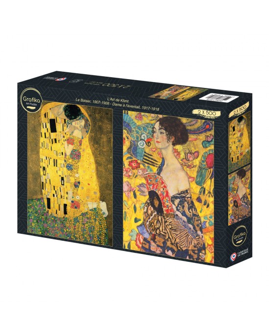 2x500 ΚΟΜΜΑΤΙΑ THE ART OF KLIMT: THE KISS (1907–1908) – LADY WITH A FAN (1917–1918)