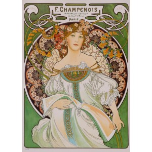 2x500 ΚΟΜΜΑΤΙΑ THE ART OF MUCHA: REVERIE (1898) – LEFEVRE - UTILE BISCUITS (1896)