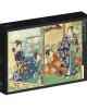 1000 κομμάτια UTAGAWA KUNICHIKE - PRINCE GENJI VISITING A RESIDENCE OVERLOOKIN MOUNT FUJI