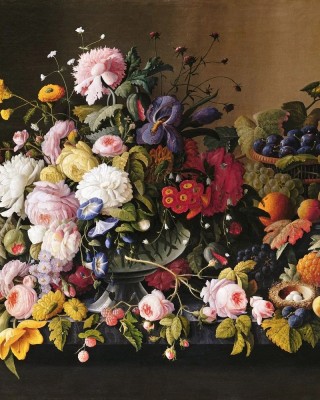 Ζωγραφική με αριθμούς Flowers and fruits 40x50cm