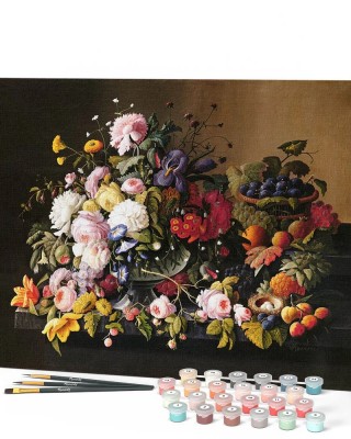 Ζωγραφική με αριθμούς Flowers and fruits 40x50cm