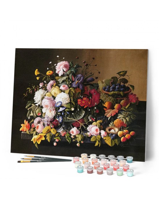 Ζωγραφική με αριθμούς Flowers and fruits 40x50cm
