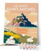 Ζωγραφική με αριθμούς Travel Poster Mont Saint-Michel 40x50cm