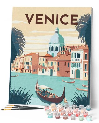 Ζωγραφική με αριθμούς Travel Poster Venice 40x50cm