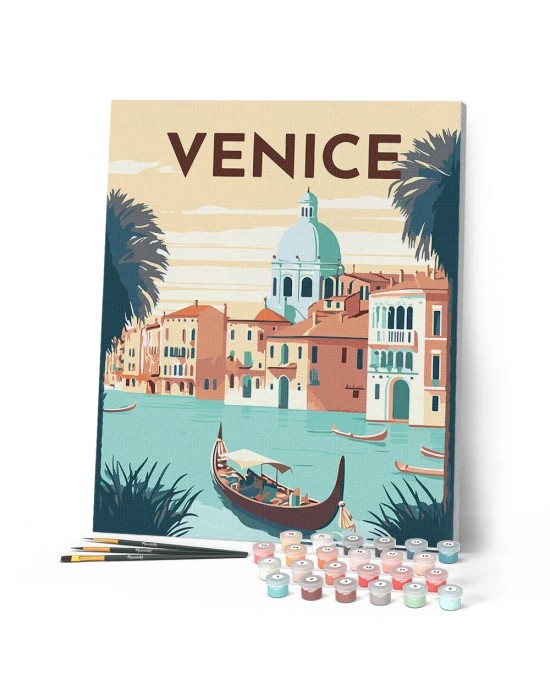 Ζωγραφική με αριθμούς Travel Poster Venice 40x50cm