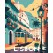 Ζωγραφική με αριθμούς Travel Poster Lisbon 40x50cm