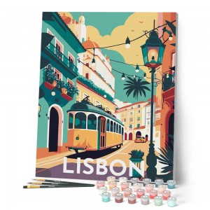 Ζωγραφική με αριθμούς Travel Poster Lisbon 40x50cm