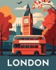 Ζωγραφική με αριθμούς Travel Poster London 40x50cm