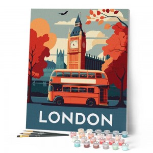 Ζωγραφική με αριθμούς Travel Poster London 40x50cm