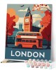 Ζωγραφική με αριθμούς Travel Poster London 40x50cm