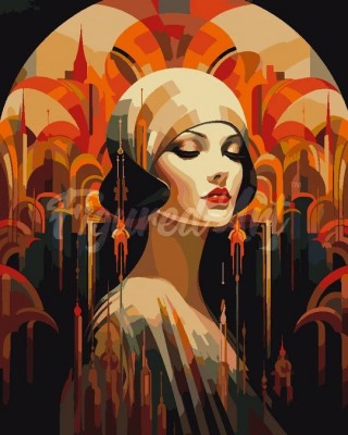 Ζωγραφική με αριθμούς Art Deco Woman 40x50cm