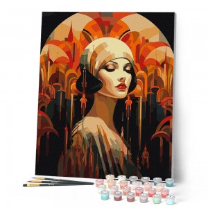 Ζωγραφική με αριθμούς Art Deco Woman 40x50cm