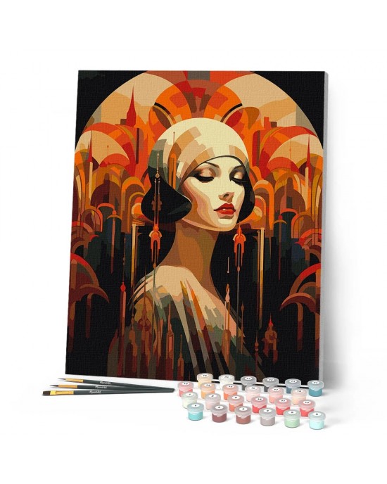 Ζωγραφική με αριθμούς Art Deco Woman 40x50cm