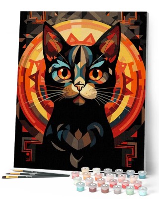 Ζωγραφική με αριθμούς Black Cat 40x50cm