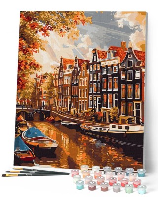 Ζωγραφική με αριθμούς Sunshine in Amsterdam 40x50cm