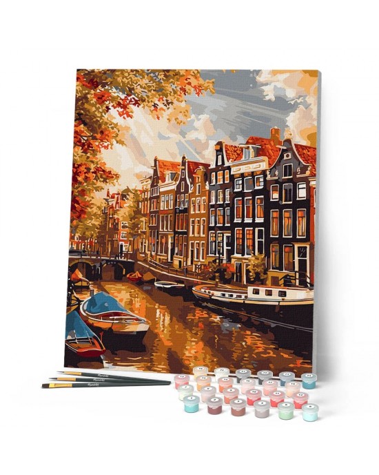 Ζωγραφική με αριθμούς Sunshine in Amsterdam 40x50cm