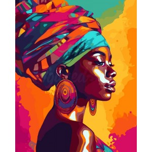 Ζωγραφική με αριθμούς African Lady 40x50cm