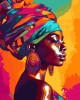 Ζωγραφική με αριθμούς African Lady 40x50cm