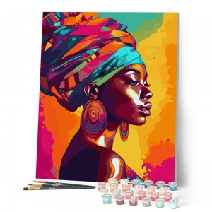 Ζωγραφική με αριθμούς African Lady 40x50cm