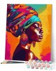 Ζωγραφική με αριθμούς African Lady 40x50cm