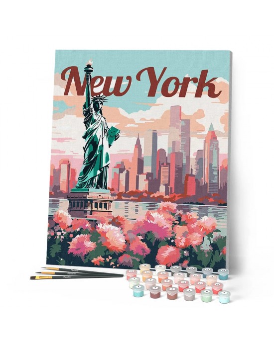 Ζωγραφική με αριθμούς Travel Poster New York in Bloom 40x50cm