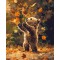 Ζωγραφική με αριθμούς Bear and Falling Leaves 40x50cm