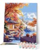 Ζωγραφική με αριθμούς Autumn Tea House by the Lake 40x50cm