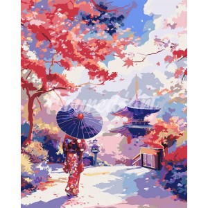 Ζωγραφική με αριθμούς Japanese Garden in Autumn 40x50cm