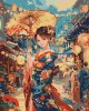 Ζωγραφική με αριθμούς Kimono Girl at Lantern Festival 40x50cm