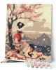 Ζωγραφική με αριθμούς Vintage Sakura Lady 40x50cm