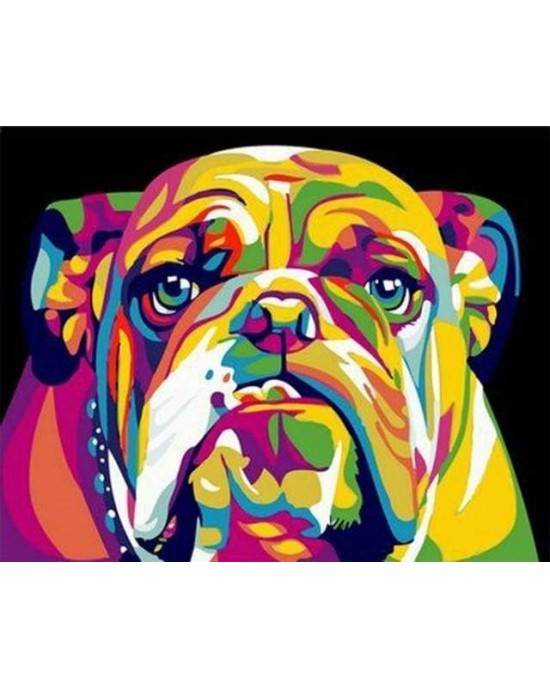 Ζωγραφική με αριθμούς Bulldog Pop Art 40x50cm