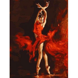 Ζωγραφική με αριθμούς Magical Red Dancer 40x50cm