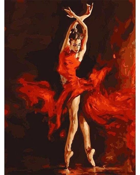 Ζωγραφική με αριθμούς Magical Red Dancer 40x50cm