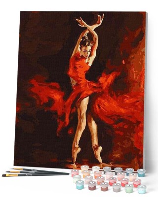 Ζωγραφική με αριθμούς Magical Red Dancer 40x50cm