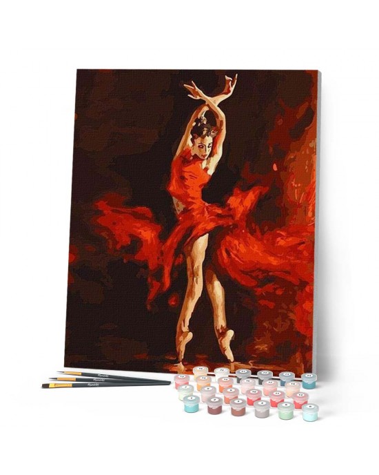 Ζωγραφική με αριθμούς Magical Red Dancer 40x50cm