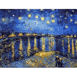 Ζωγραφική με αριθμούς Van Gogh Starry Night over the Rhone 40x50cm