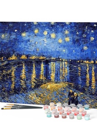 Ζωγραφική με αριθμούς Van Gogh Starry Night over the Rhone 40x50cm