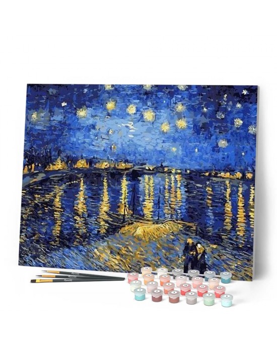 Ζωγραφική με αριθμούς Van Gogh Starry Night over the Rhone 40x50cm