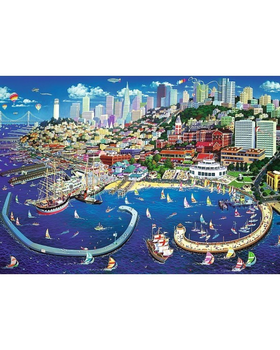 1000 πλαστικά κομμάτια SAN FRANCISCO BAY
