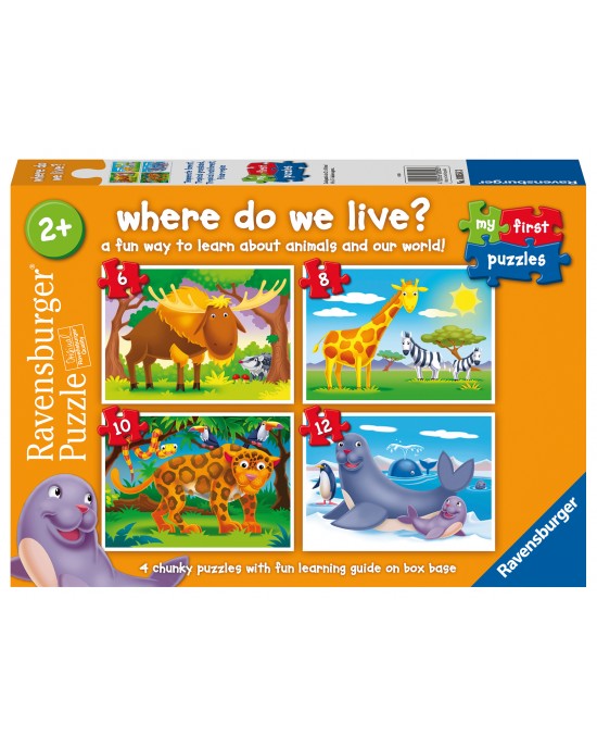 6+8+10+12 κομμάτια WORLD ANIMALS